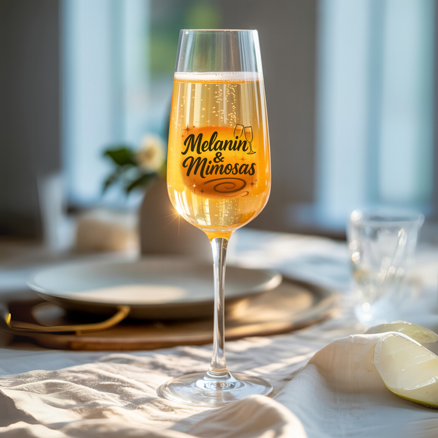 Melanin & Mimosas Digital Design SVG, PNG, JPG, PDF - Instant Download