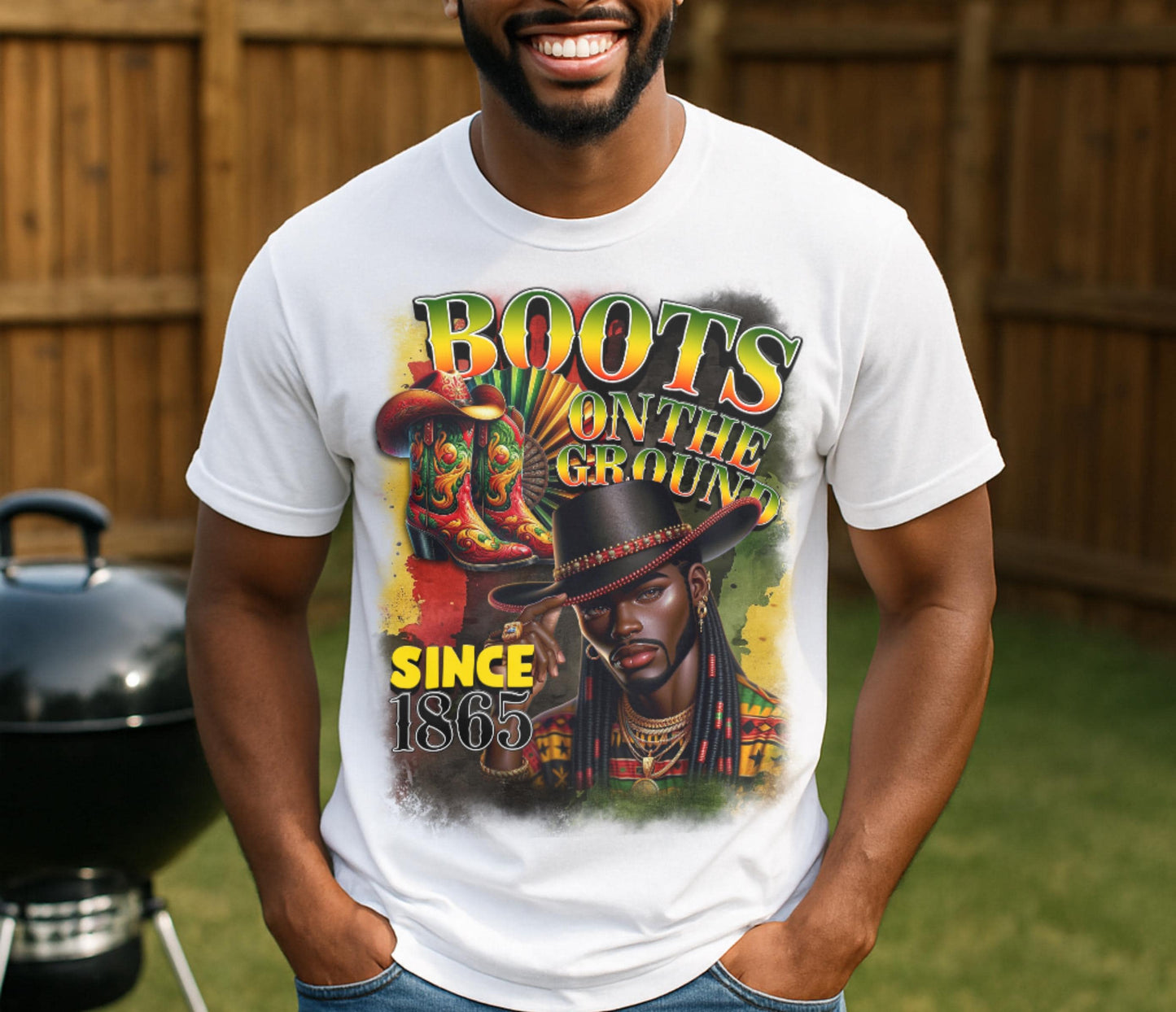 Juneteenth Boots On Da Ground Digital Design SVG, PNG, JPG, PDF - Instant Download