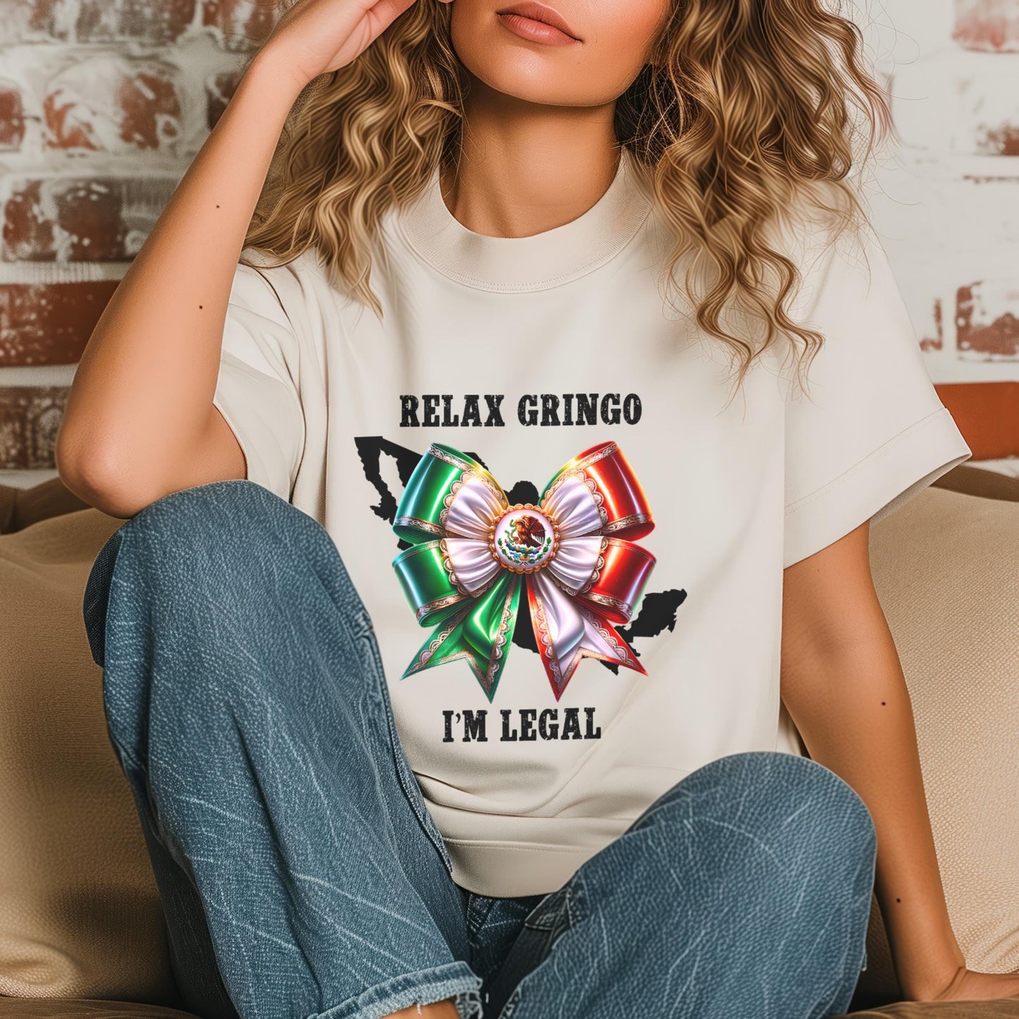 "Relax Gringo I'm Legal" Mexican Coquette Shirt