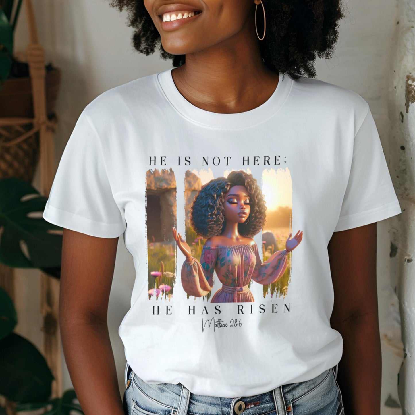 Resurrection Sunday “He is Not Here, He Has Risen” Easter Shirt