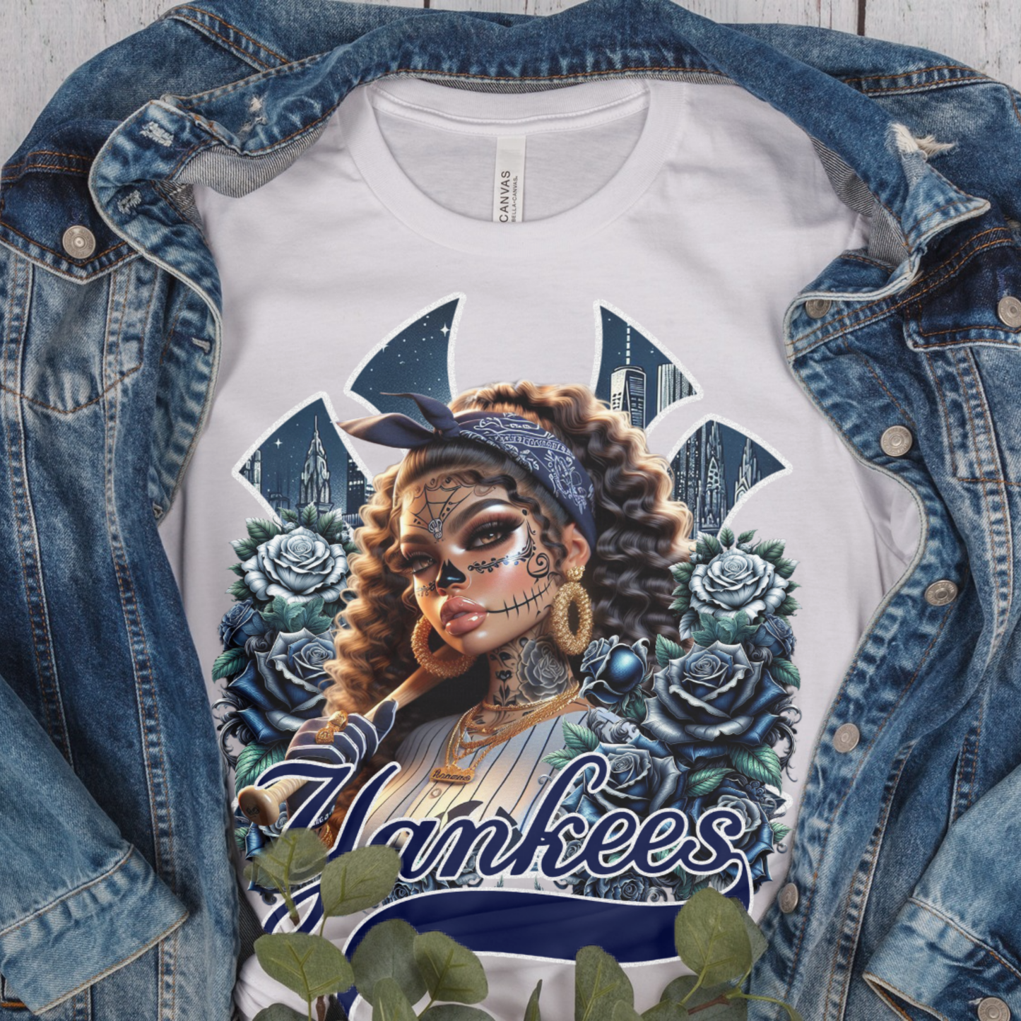 NY Yankees Día de los Muertos Shirt