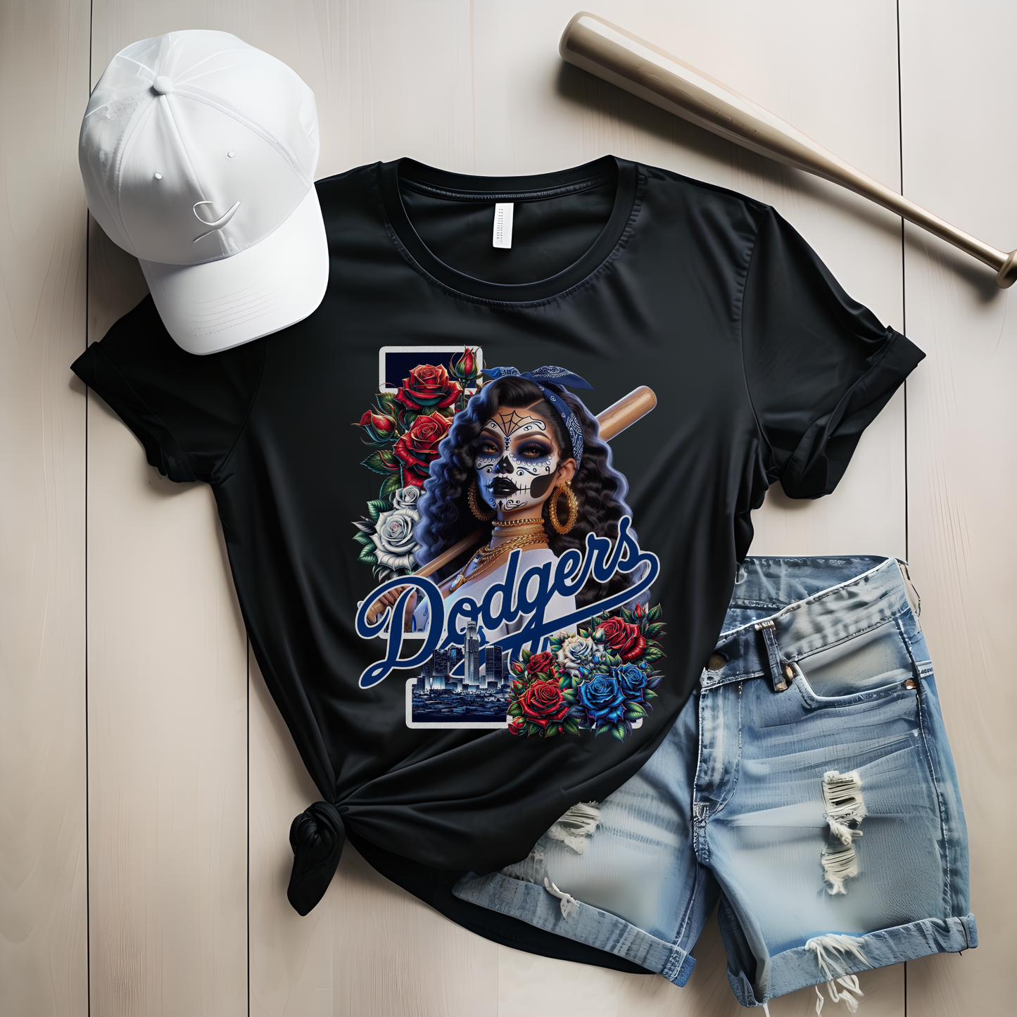 LA Dodgers Día de los Muertos Shirt