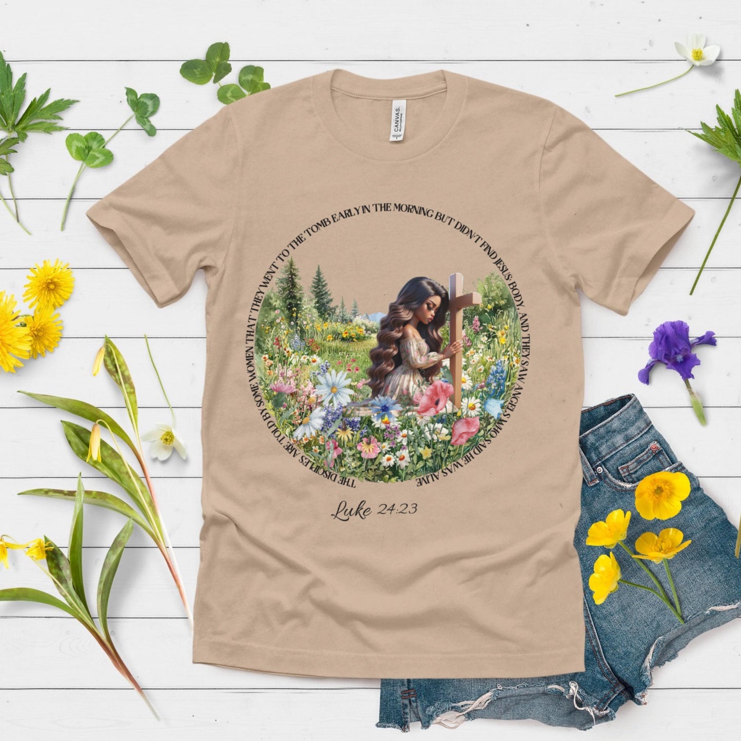 Resurrection Sunday "Luke 24:23" Easter Shirt