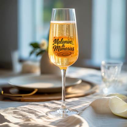 Melanin & Mimosas Digital Design SVG, PNG, JPG, PDF - Instant Download