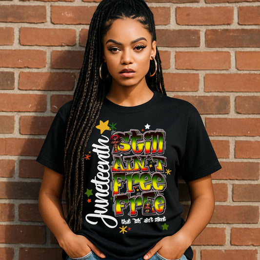 Still Ain’t Free-Free Juneteenth Digital Design SVG, PNG, JPG, PDF - Instant Download