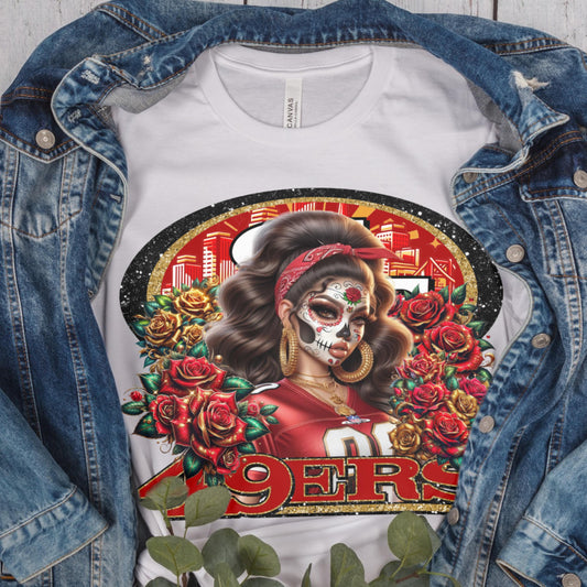San Francisco 49ers Día de los Muertos Shirt