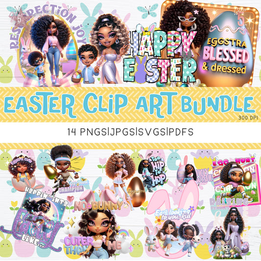 Easter Digital Design Bundle SVG, PNG, JPG, PDF - Instant Download