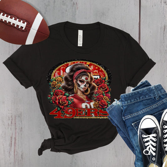 San Francisco 49ers Día de los Muertos Shirt