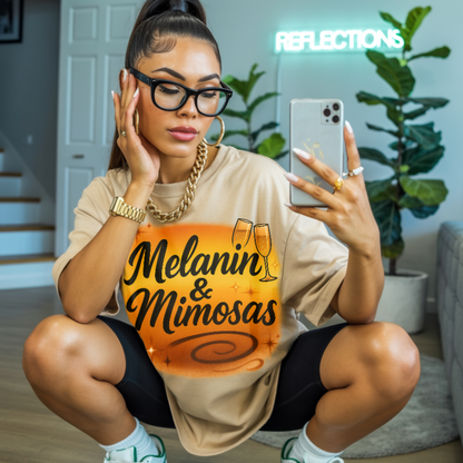 Melanin & Mimosas Digital Design SVG, PNG, JPG, PDF - Instant Download