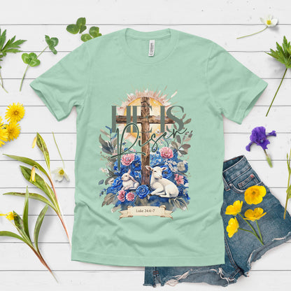 He Is Risen Watercolor Christian Easter Digital Design SVG, PNG, JPG, PDF - Instant Download