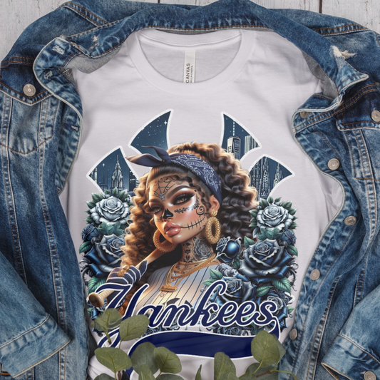 NY Yankees Día de los Muertos Shirt