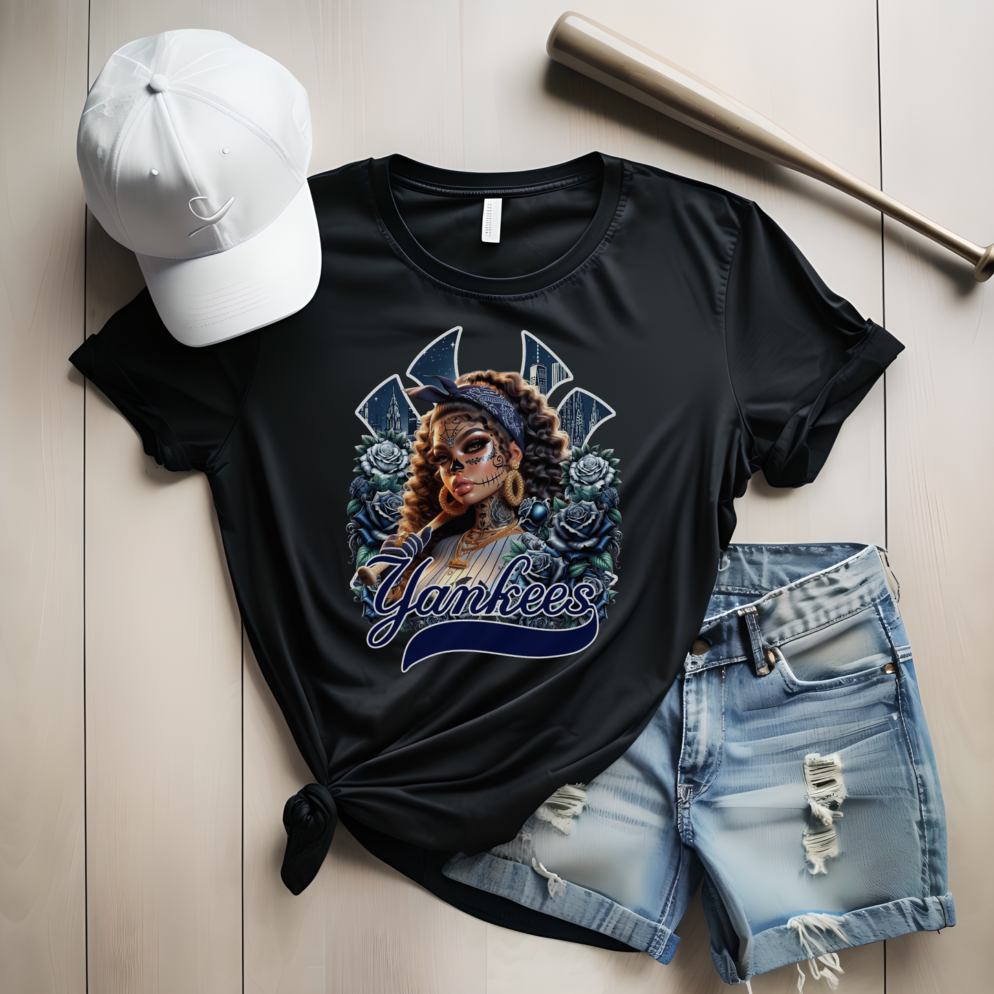 NY Yankees Día de los Muertos Shirt