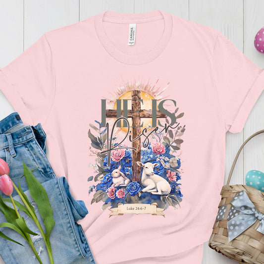 He Is Risen Watercolor Christian Easter Digital Design SVG, PNG, JPG, PDF - Instant Download
